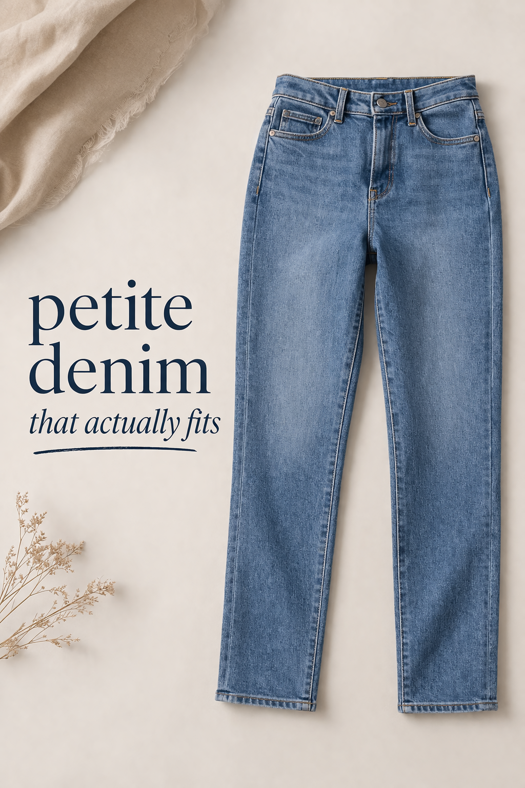 Petite denim that actually fits